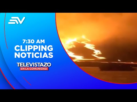 Volcán 'La Cumbre' en Galápagos entra en erupción | Televistazo | Ecuavisa