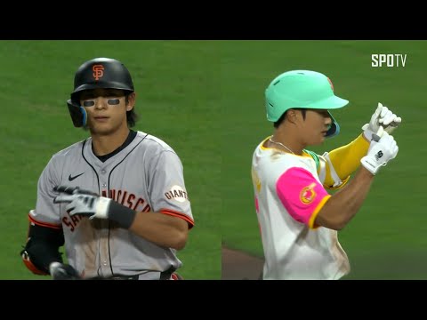 [MLB] 샌프란시스코 vs 샌디에이고 이정후&김하성 주요장면 (03.30)