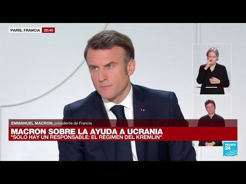 Si Rusia gana, ya no tendríamos seguridad en Europa: Emmanuel Macron, presidente de Francia