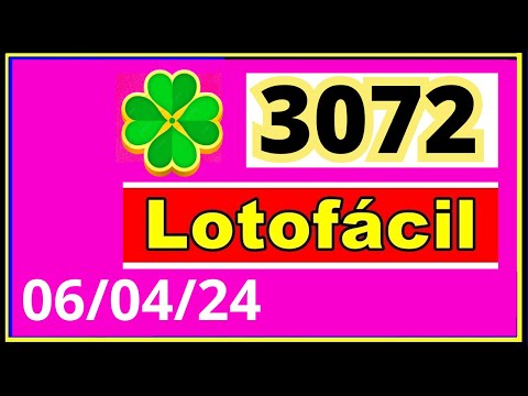 LotoFacil 3072 - Resultado da Lotofacil Concurso 3072