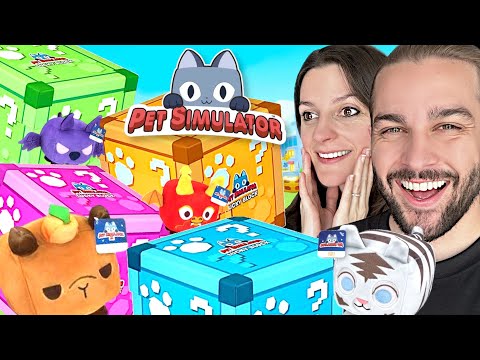 ON OUVRE DES LUCKY BLOCK EN VRAI SUR PET SIMULATOR 99 ! PELUCHE HUGE PET SIM 99