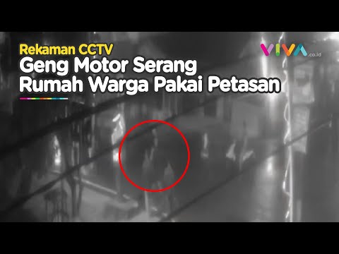 BIKIN RESAH! Detik-detik Warga Jambi Diteror Geng Motor