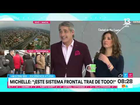 Michelle Adam ¿Va a nevar en la zona oriente de Santiago? | Tu Día | Canal 13