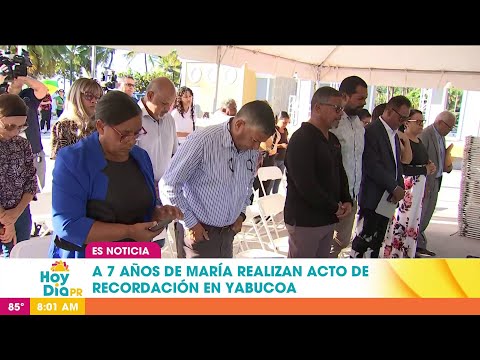 Yabucoa realiza acto ecuménico a siete años del paso del huracán María