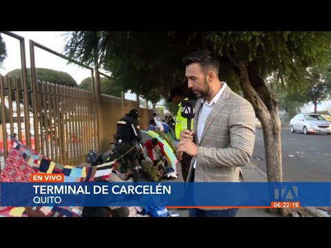 Usuarios del Terminal de Carcelén denuncian incidentes con extranjeros que pernoctan en el lugar