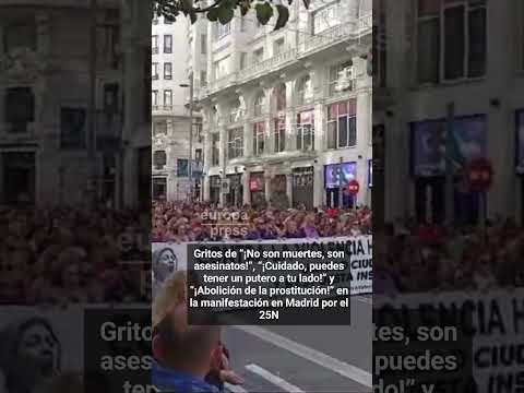 Miles de mujeres salen a las calles de España por el 25N