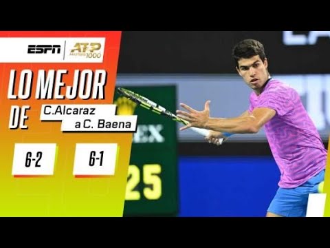 ¡CARLO ALCARAZ APLASTÓ SIN PIEDAD A CARBALLES BAENA EN EL ATP DE MIAMI! | RESUMEN