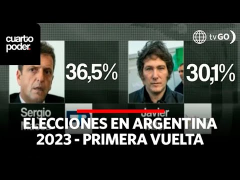 Sergio Massa y Javier Milei disputarán la segunda vuelta electoral | Cuarto Poder | Perú