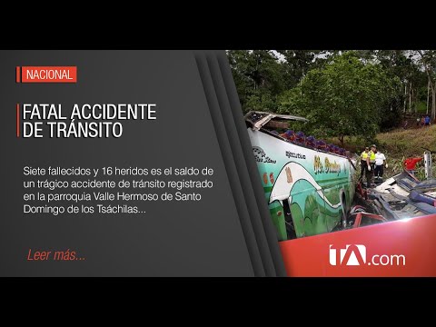 Fatal accidente de tránsito en Santo Domingo
