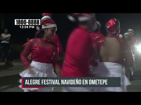 Colorido festival navideño recorre las calles de Moyogalpa - Nicaragua