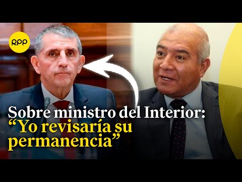 Pedraza indica 2 temas importantes para debatir durante interpelación del ministro del Interior