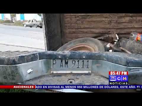 Se reporta accidente vial en el desvío de Taulabé, Comayagua