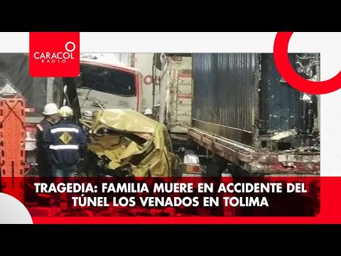 Tragedia: Familia muere en accidente del túnel Los Venados en Tolima