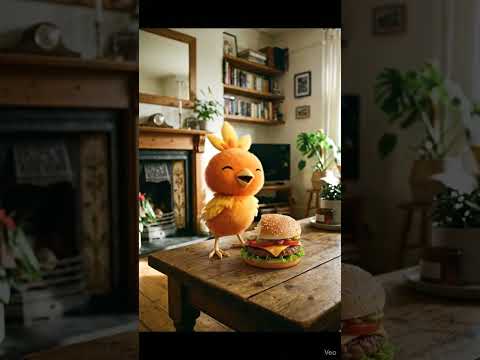 アチャモはハンバーガーが好きみたい