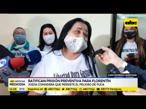 Ratifican prisión preventiva para Florentín