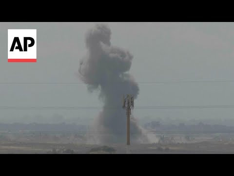 Huge explosion in northern Gaza as Israeli bombardment continues