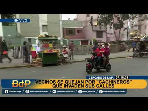 BDP EN VIVO Cercado de Lima: “Cachineros” invaden calles y causan caos en Manzanilla