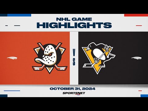 NHL Highlights | Ducks vs. Penguins - October 31, 2024