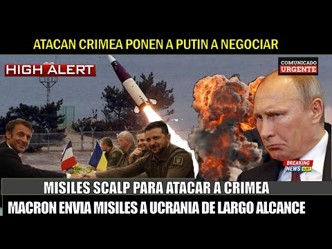Misiles SCALP enviados a Ucrania de 500 a 1000 km de ALCANCE usados para ATACAR Crimea