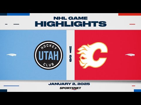 NHL Highlights | Utah HC vs. Flames - January 2, 2025