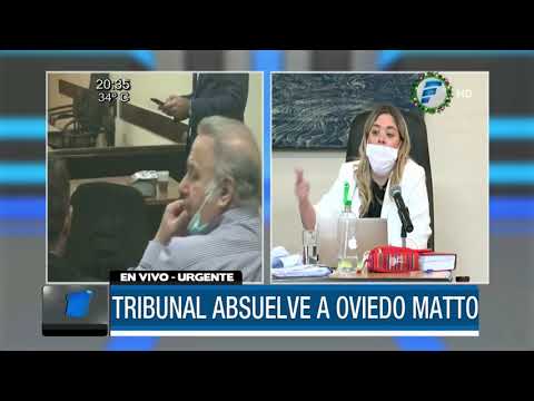 Jueces absuelven al exsenador Oviedo Matto por tráfico de influencias