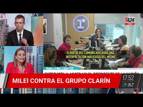 Javier Milei contra el Grupo Clarín