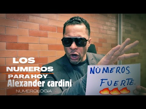 NUMERO PARA HOY Alexander Cardini Números Fuerte  6/04/24 codigo Viene Otro