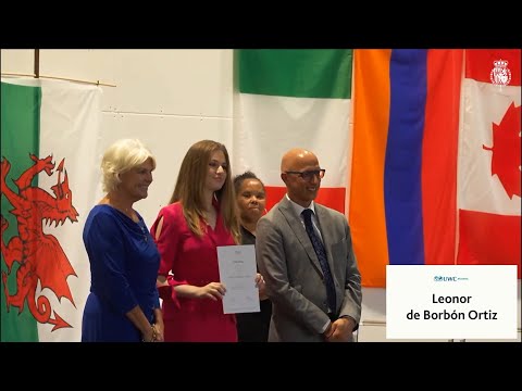 La Princesa de Asturias recoge el certificado de Bachillerato Internacional en Gales