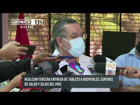 Realizan tercera entrega de tablets a hospitales de Nicaragua