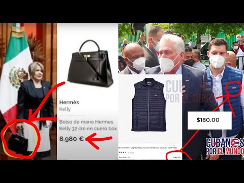 Primera dama de Cuba porta bolso “Hermès” de casi mil dólares y su hijo una chaqueta Lacoste de 180