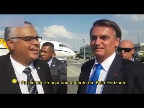 Jair Bolsonaro envió un mensaje a través de un video a Marcelo Martins y a hinchas del Cruzeiro