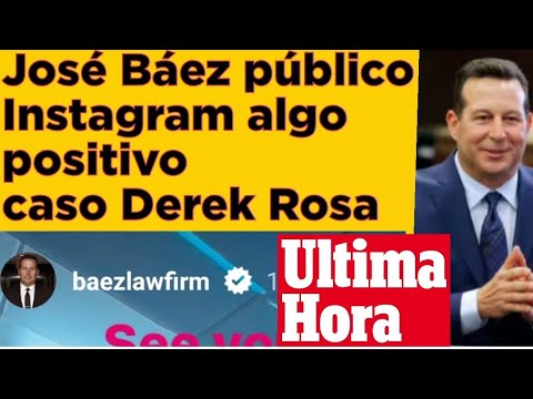 Esto lo publicó abogado José Báez en su cuenta Instagram