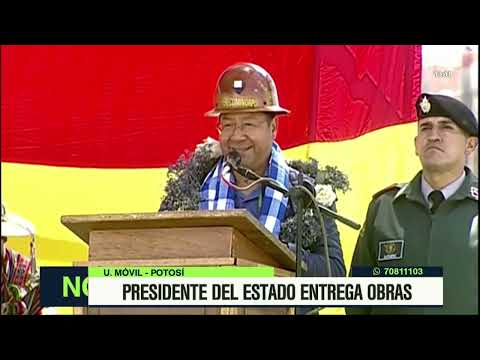 Presidente entrega obras en Llallagua - Potosí