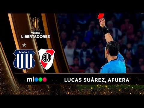 Lucas Suárez fue expulsado por un planchazo a Adam Bareiro - Talleres vs. River - Libertadores 2024