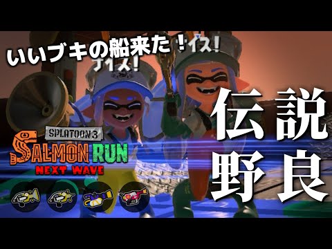 ボールドとシャプマの使いやすいシューターコンビでドンブラコを駆け回る野良【スプラトゥーン3/サーモンランNEXTWAVE】