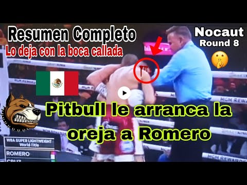 Resumen de la pelea Pitbull Cruz vs. Rolly Romero, pelea completa, Figth Pitbull vs. Romero