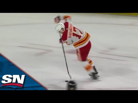 Flames Yegor Sharongovich Shows Off Nasty Hands Before Firing Home Backhand Beauty vs. Coyotes