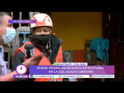 Mujer muere en incendio estructural en la colonia Suazo Córdoba