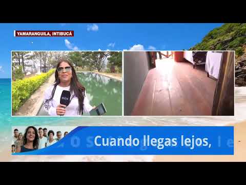 #SulyCalix nos muestra las aguas heladas del Mirador en Yamaranguila, Intibuca