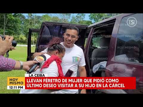Reo hondureño se despide de su madre en la cárcel de El Porvenir