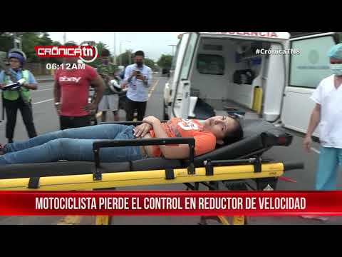 Managua: Joven lesionada al caer de una moto en que viajaba de pasajera - Nicaragua