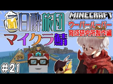 【マイクラ】#021　ウーパールーパー育成研究所をつくる【二日酔い旅団鯖】