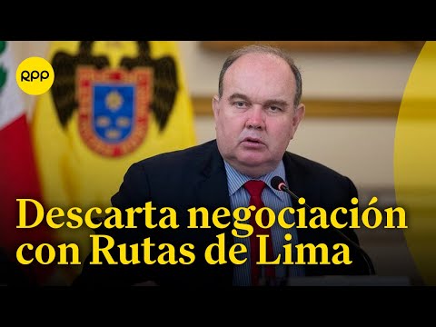Rafael Lopez Aliaga descarta negociación con Rutas de Lima