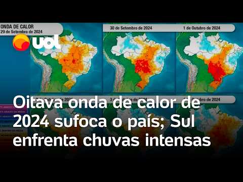 Calor extremo: Brasil enfrenta oitava onda de calor em 2024 com temperaturas acima de 40°C; veja