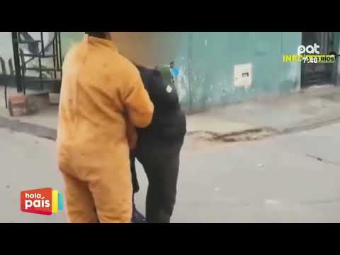 Policía disfrazado de oso sorprende y detiene a delincuente en Lima