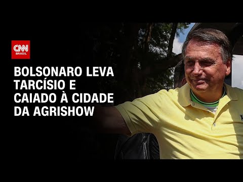 Bolsonaro leva Tarcísio e Caiado à cidade da Agrishow | CNN PRIME TIME