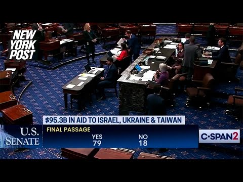 Senate passes $95B aid package for Ukraine, Israel and Taiwan