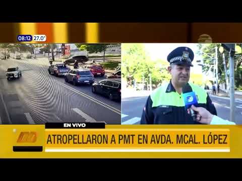 Conductor atropelló a PMT sobre Mariscal López