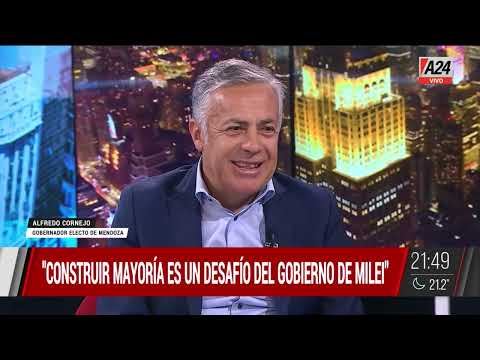 Alfredo Cornejo, gobernador electo: Vamos a contribuir a darle gobernabilidad a Javier Milei