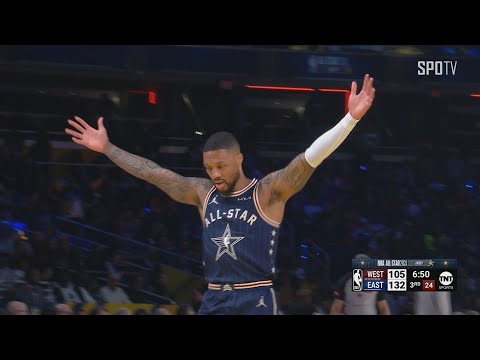 [2024 NBA 올스타전] 서부 vs 동부 MVP 데이미언 릴라드 주요장면 (02.19)